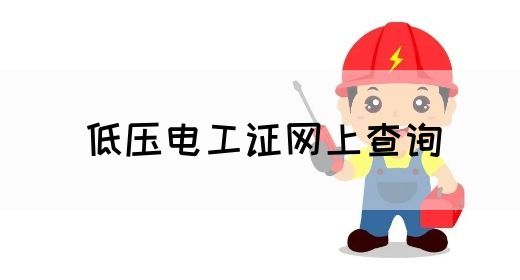 低压电工证网上查询(图1)