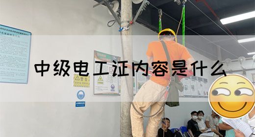 中级电工证内容是什么(图1)