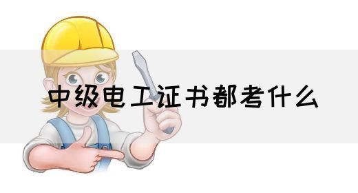 中级电工证书都考什么