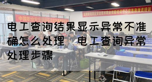 电工查询结果显示异常不准确怎么处理（电工查询异常处理步骤）