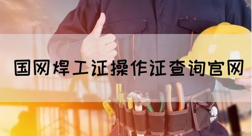 国网焊工证操作证查询官网(图1)