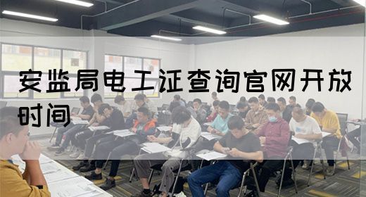 安监局电工证查询官网开放时间