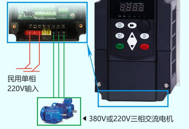 单相电怎么接三相异步电机可以用